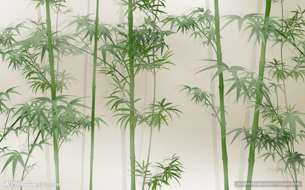 水墨竹子