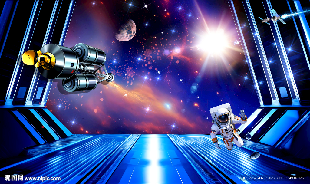 星空3D立体画