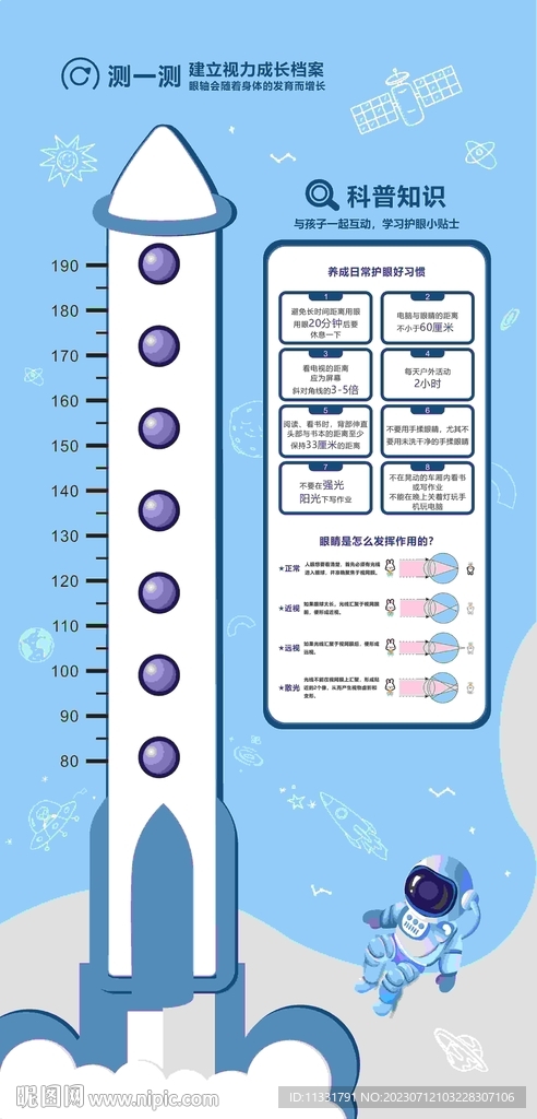 测身高  太空人 眼科