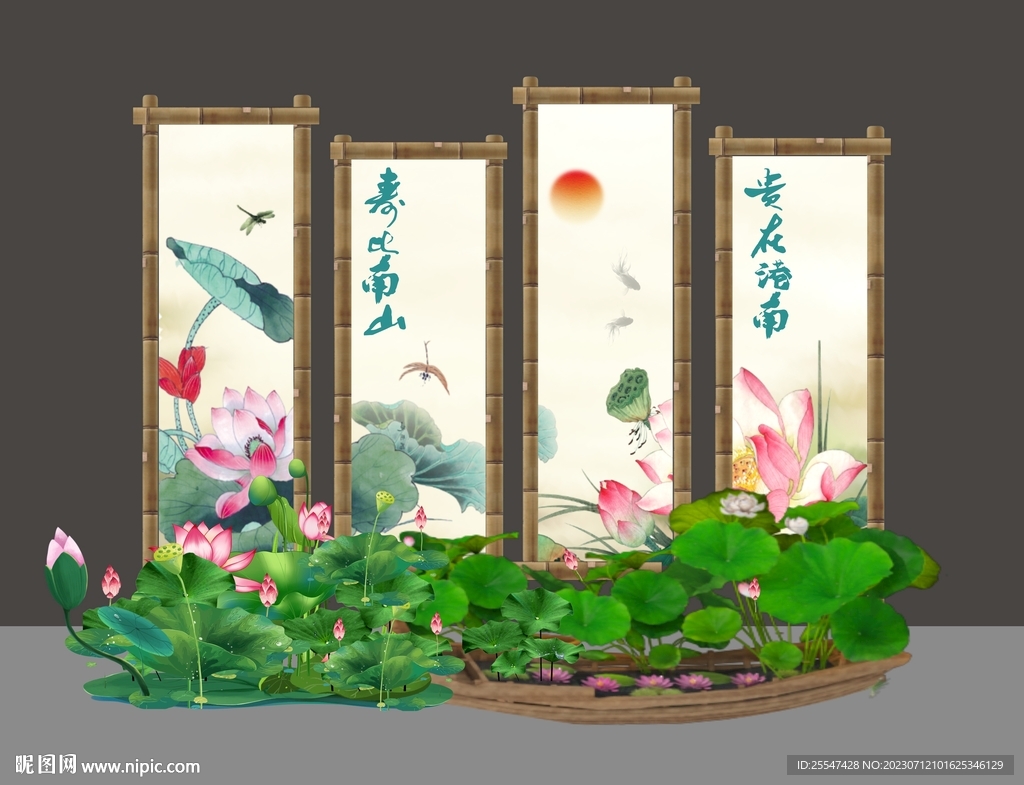 荷花节打卡美陈