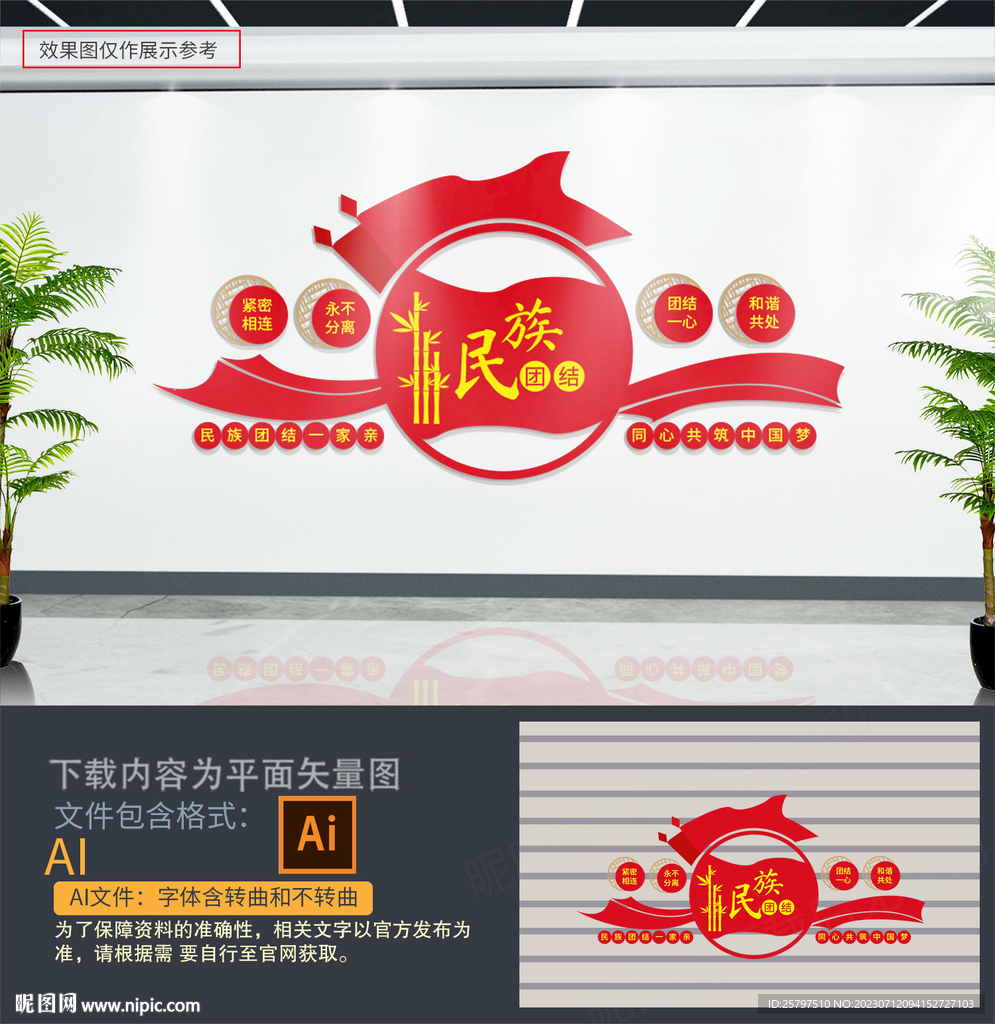 民族团结文化墙