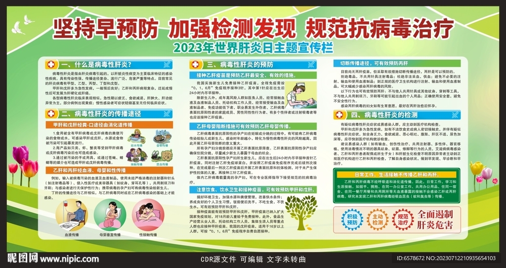 2023世界肝炎日宣传栏