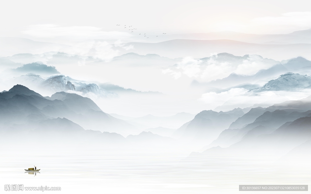 新款 高清背景山水 tiF分层