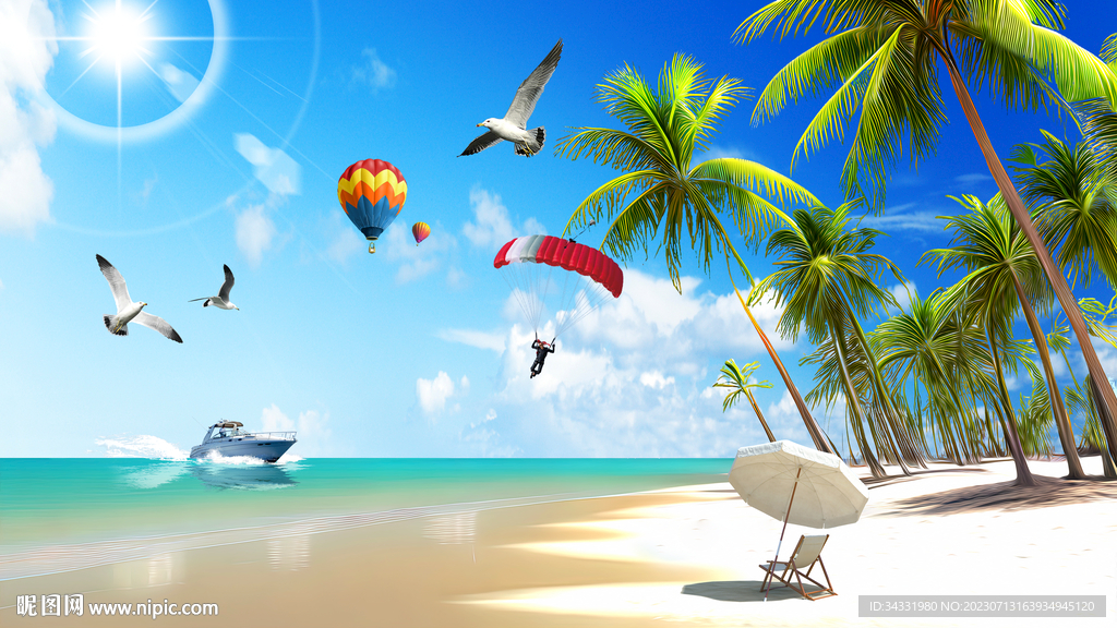 夏日海滩