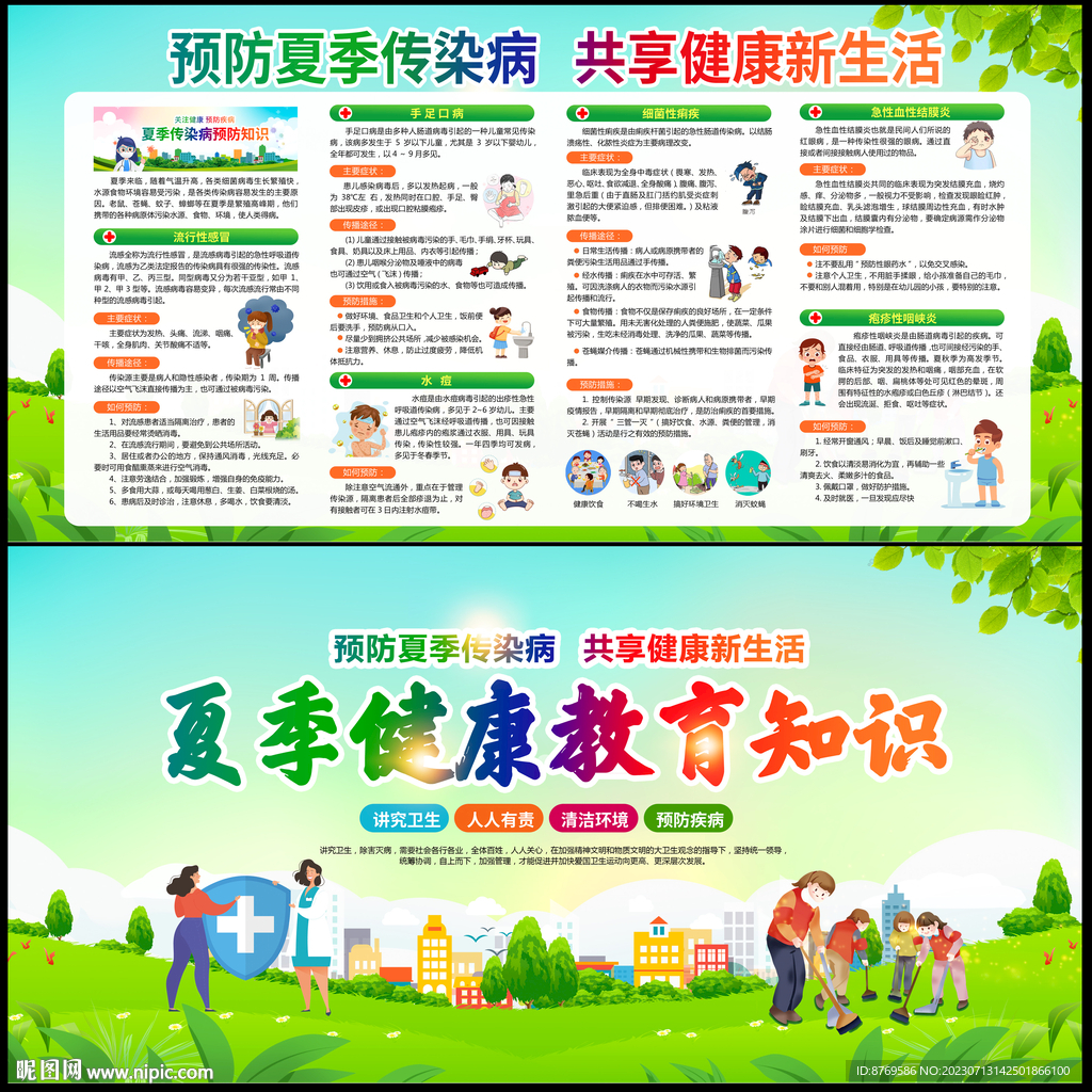 夏季健康教育宣传栏