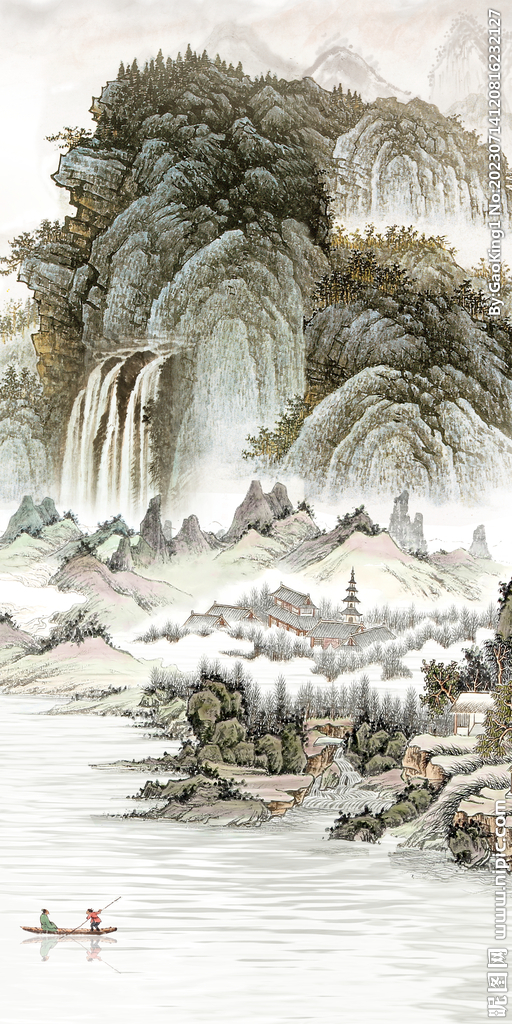 古风 高雅大气玄关 Tif分层