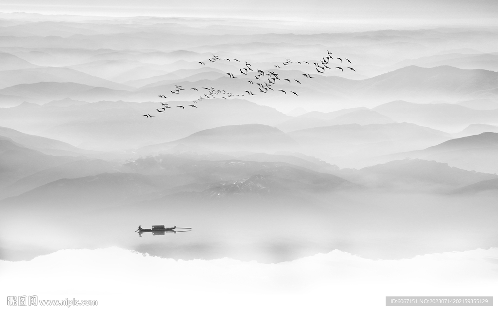 新中式禅意山水画