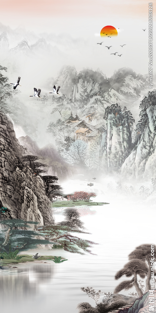 简约 新淡雅玄关画 TiF分层
