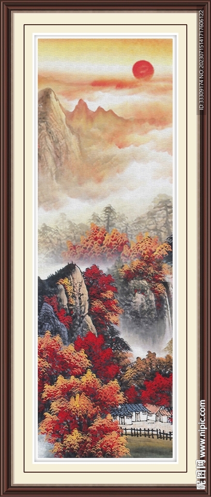 竖幅江山如此多娇