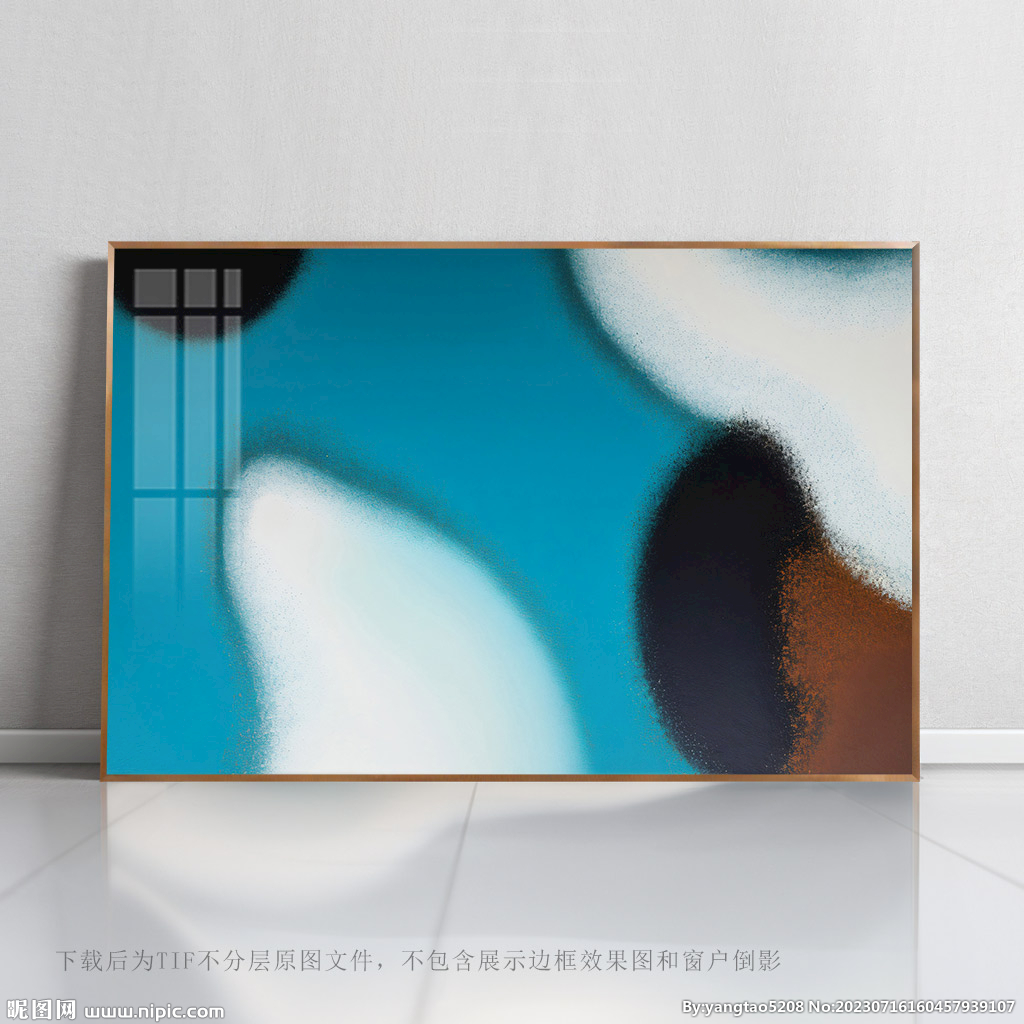 数码印花抽象画