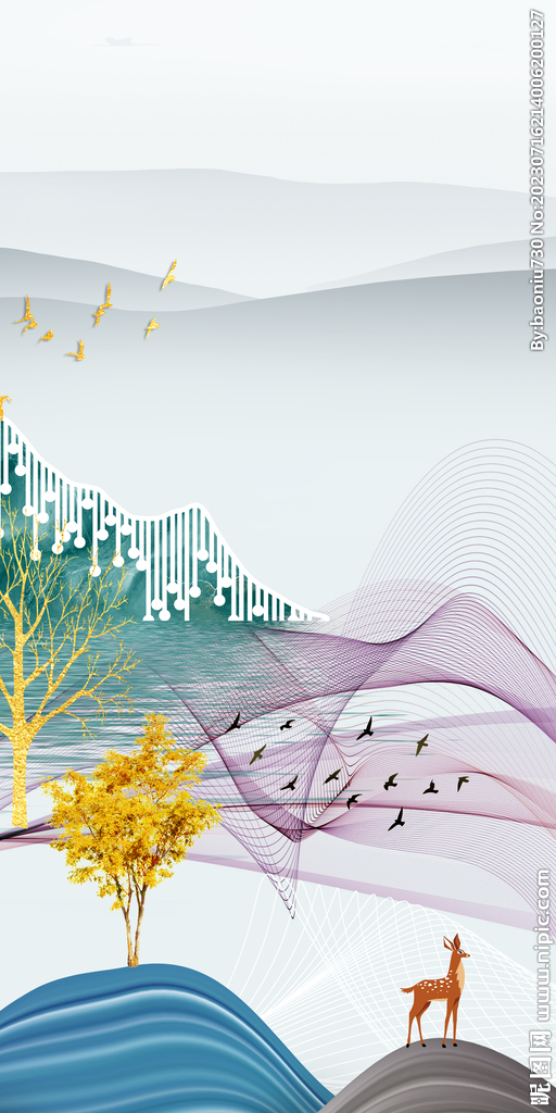 人气 现代清晰玄关 Tif分层