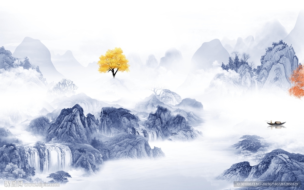 大气 人气最新山水 tif分层