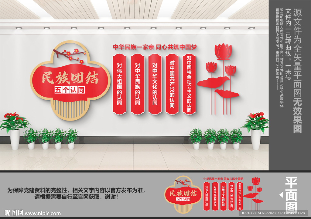 民族团结党建文化墙