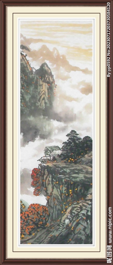 竖幅富水长流