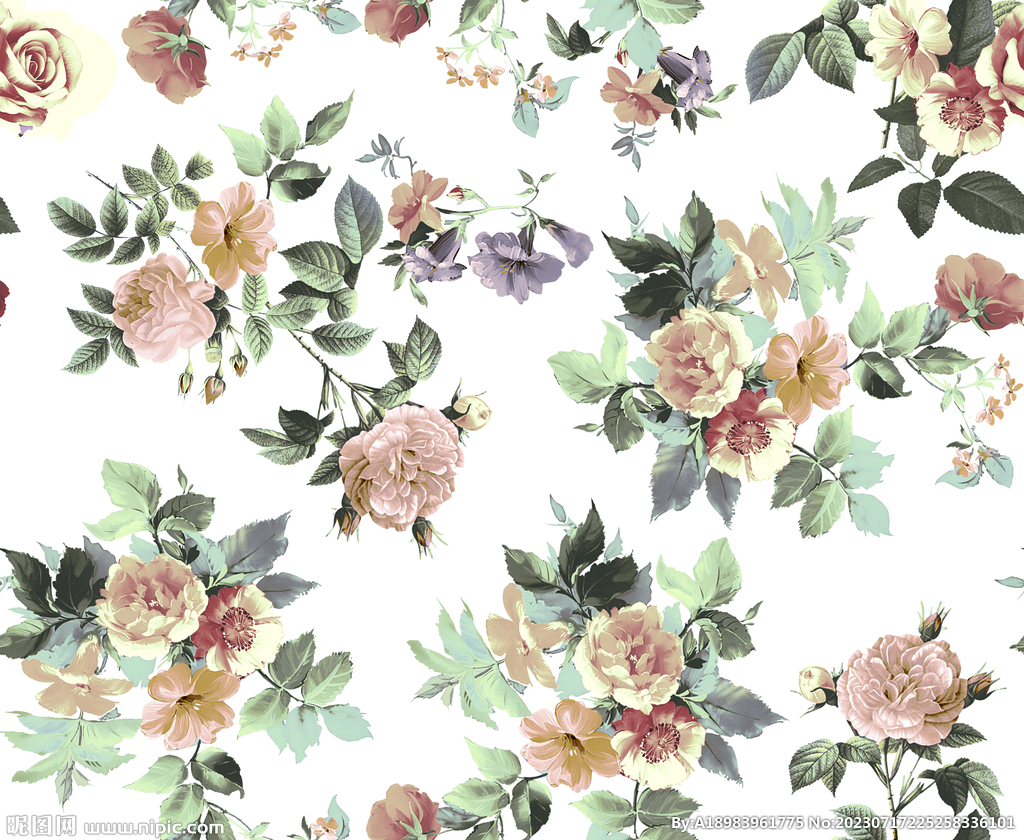 手绘花 