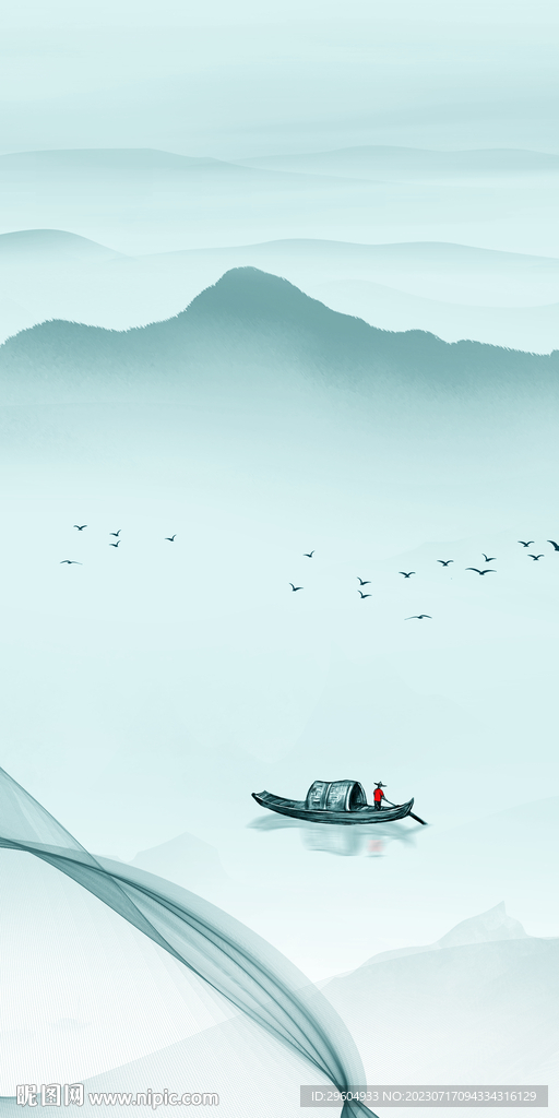 现代 中式高端玄关 Tif分层