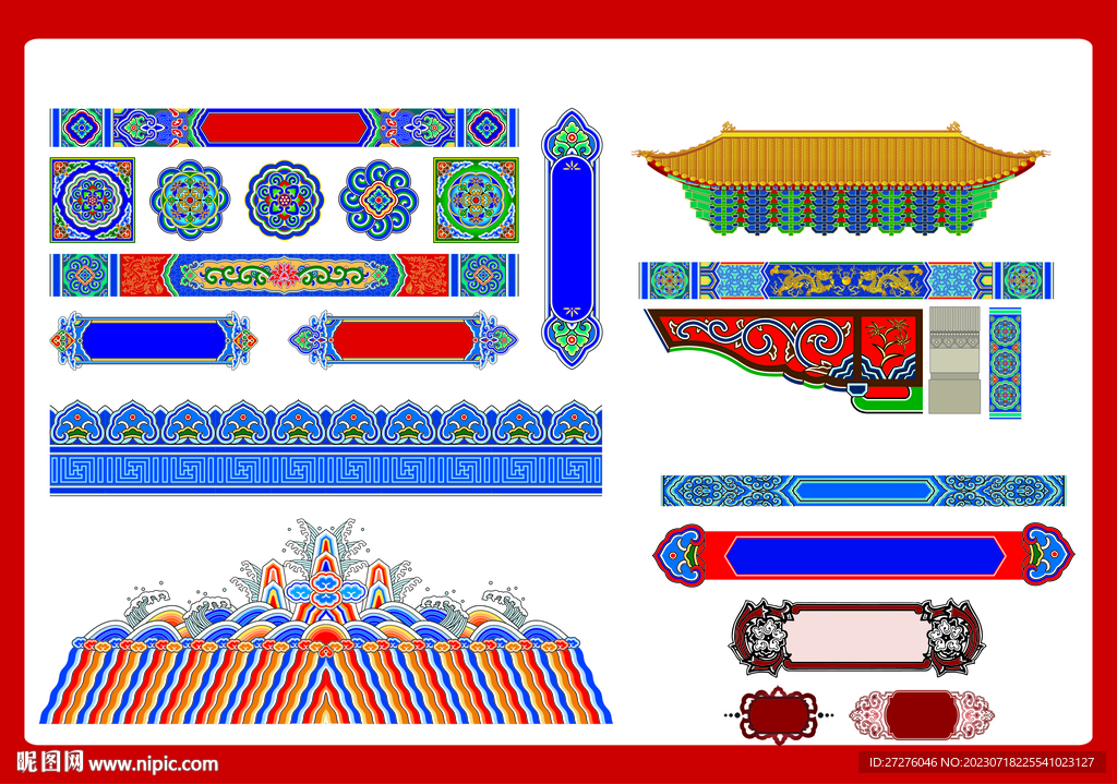 古典建筑花纹