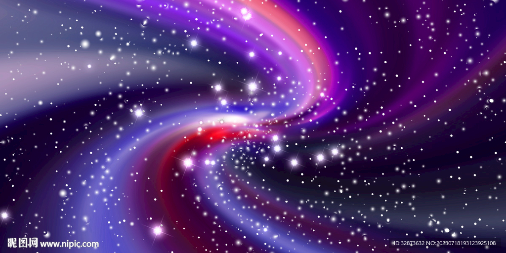 紫色大气星空
