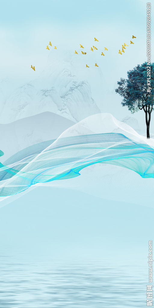 蓝色 高清玄关新画 TiF分层