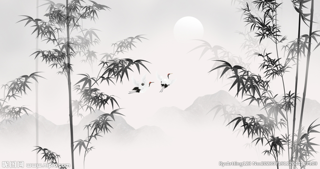 水墨竹子