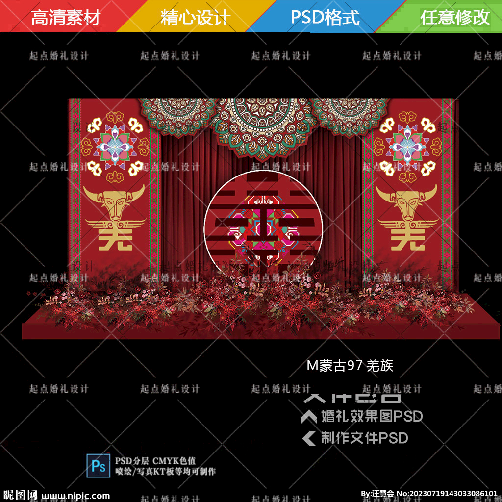 羌族婚礼背景