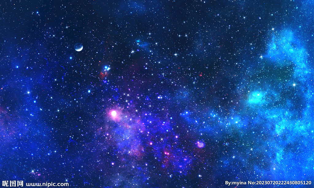 银河星空背景墙
