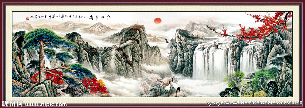 中国风山水