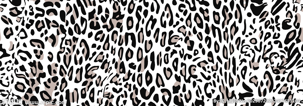 豹点印花图
