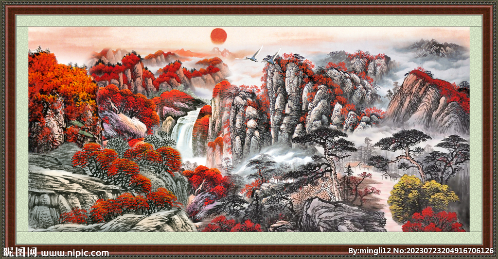 国画山水 