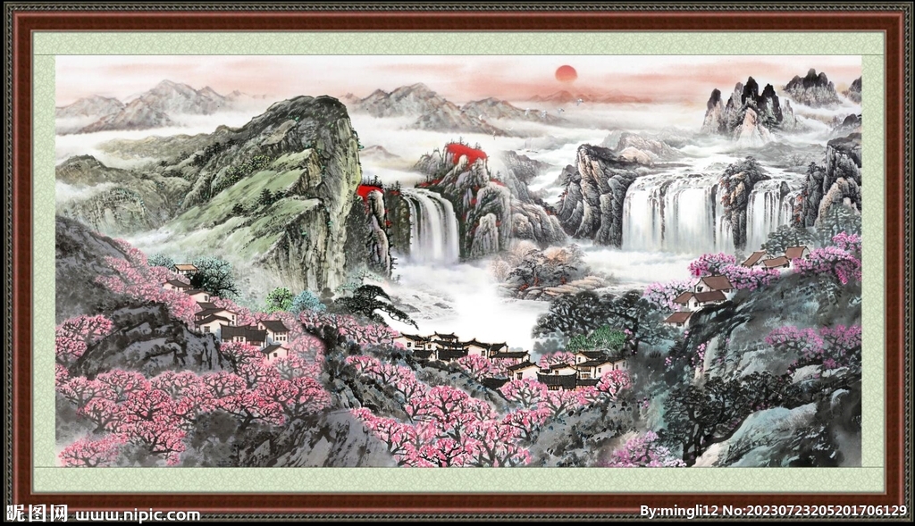巨幅山水画 