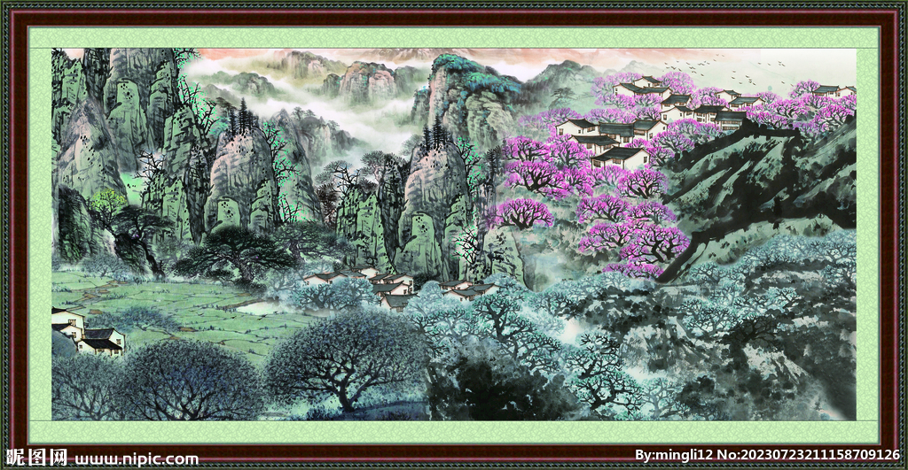国画山水 