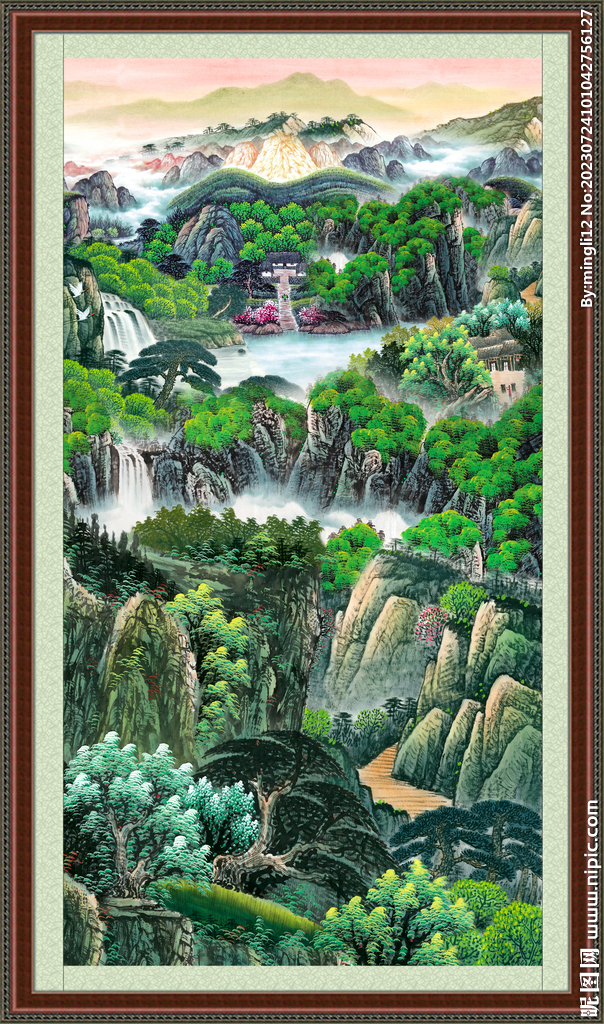 巨幅山水画