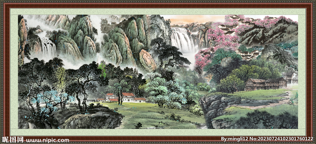 山水风景图 