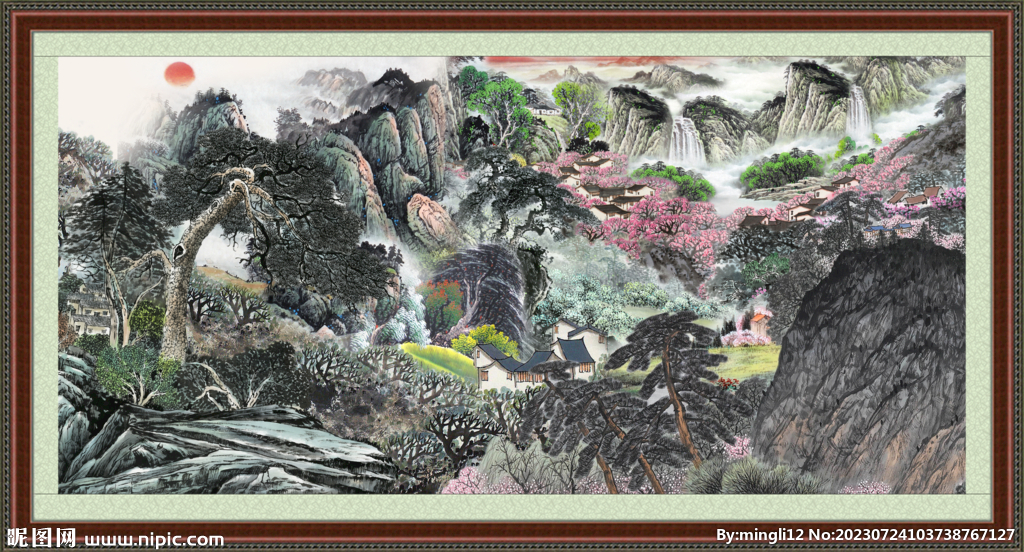 巨幅山水