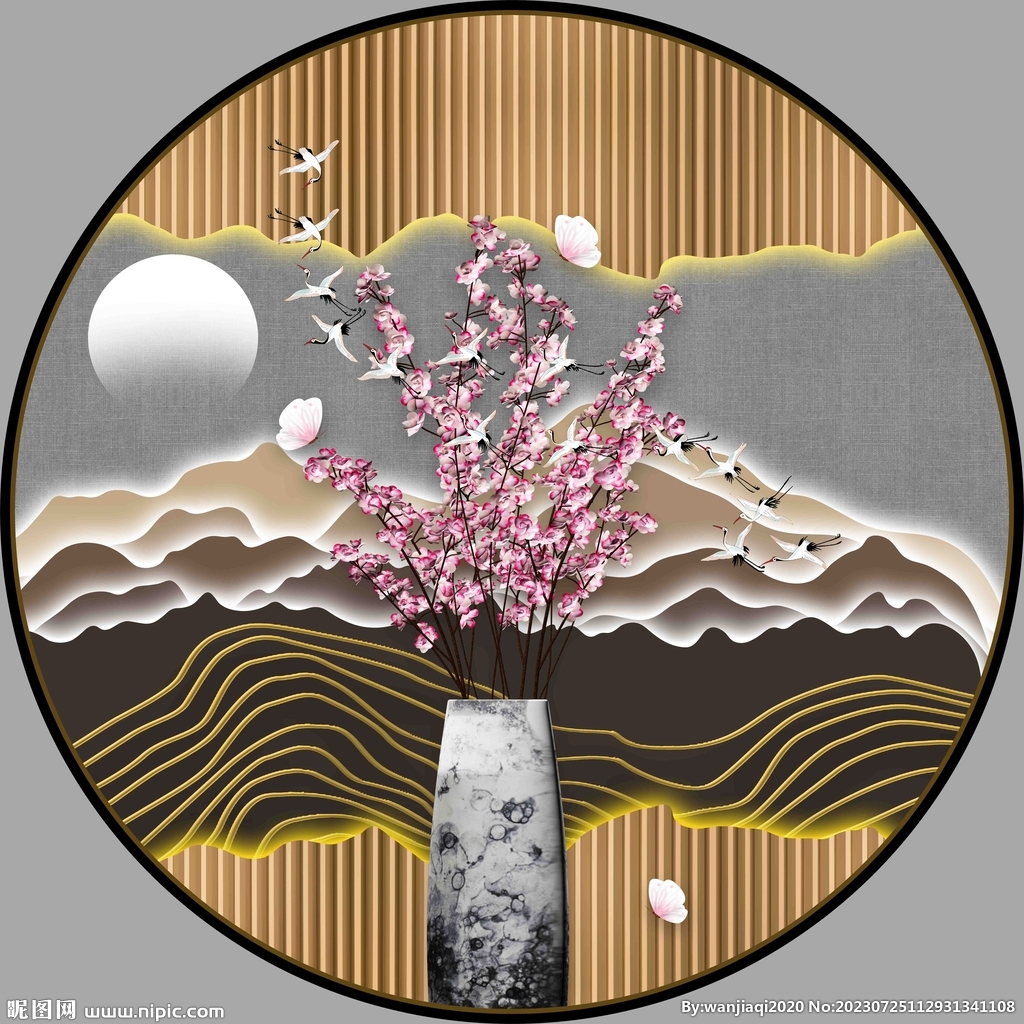 圆形装饰画 