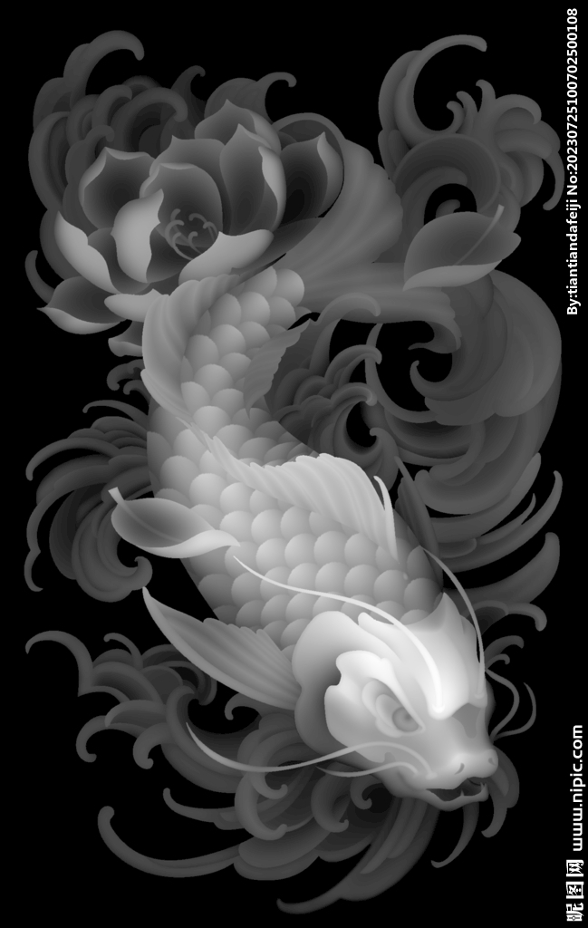 莲花鲤鱼
