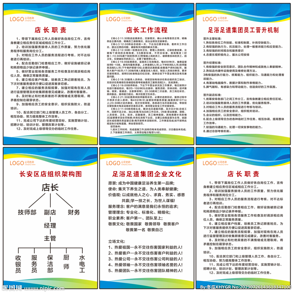足疗足浴足道制度
