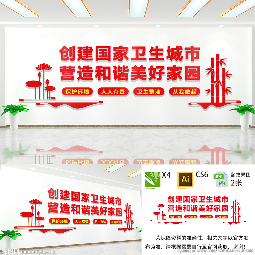 创建卫生城市文化墙