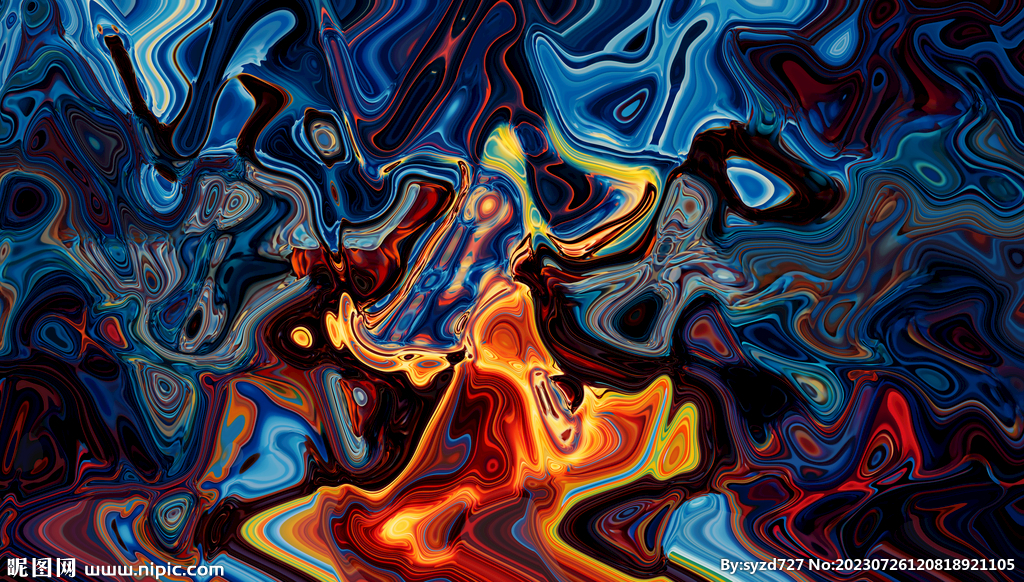 抽象炫酷装饰画