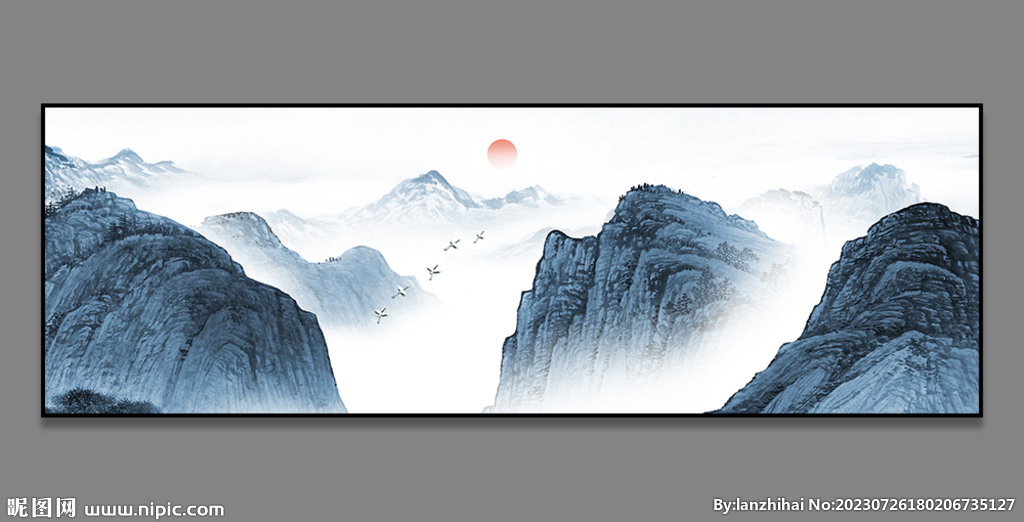 水墨山水画