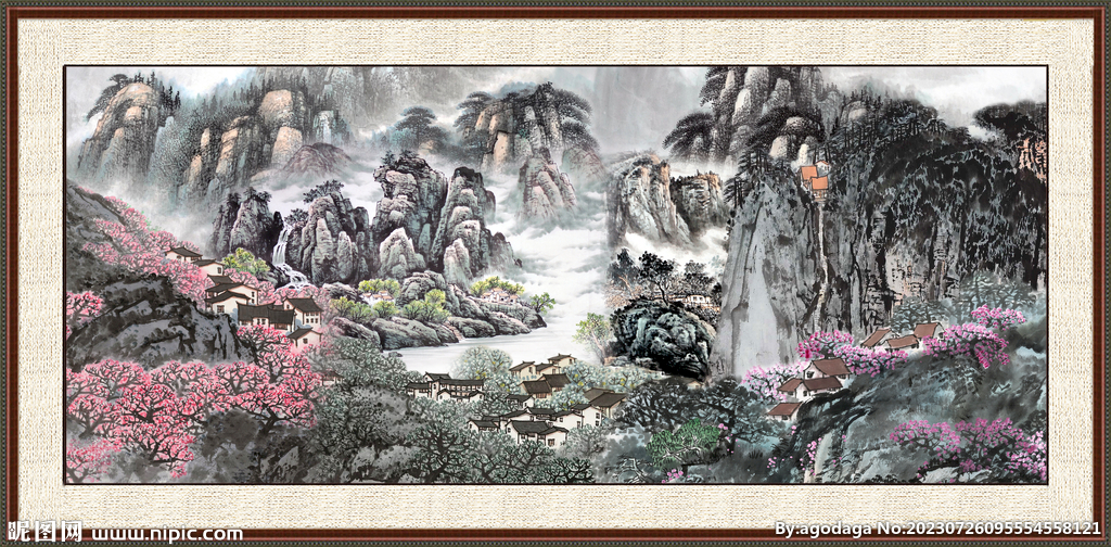 巨幅山水画 