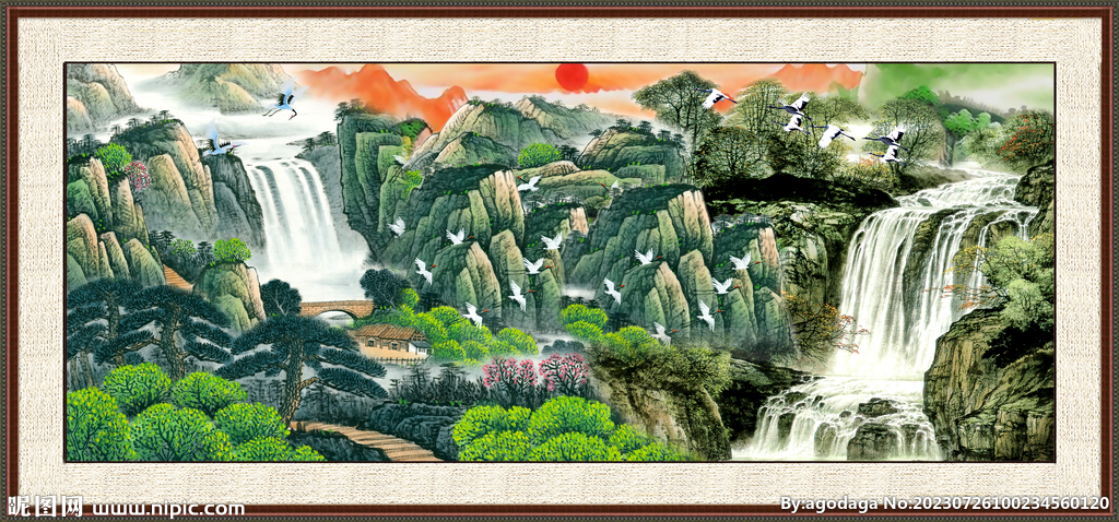 巨幅山水画 
