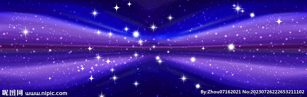 紫色星空宽幅图