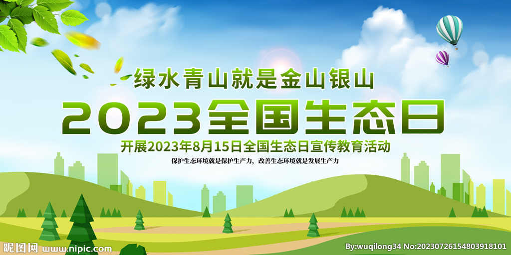 全国生态日展板