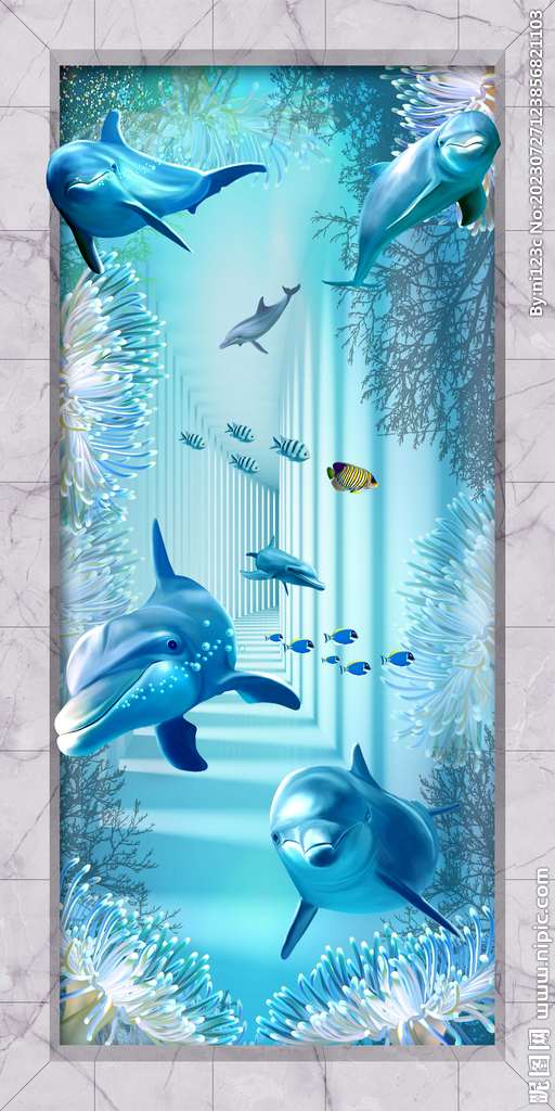 3D立体海洋玄关