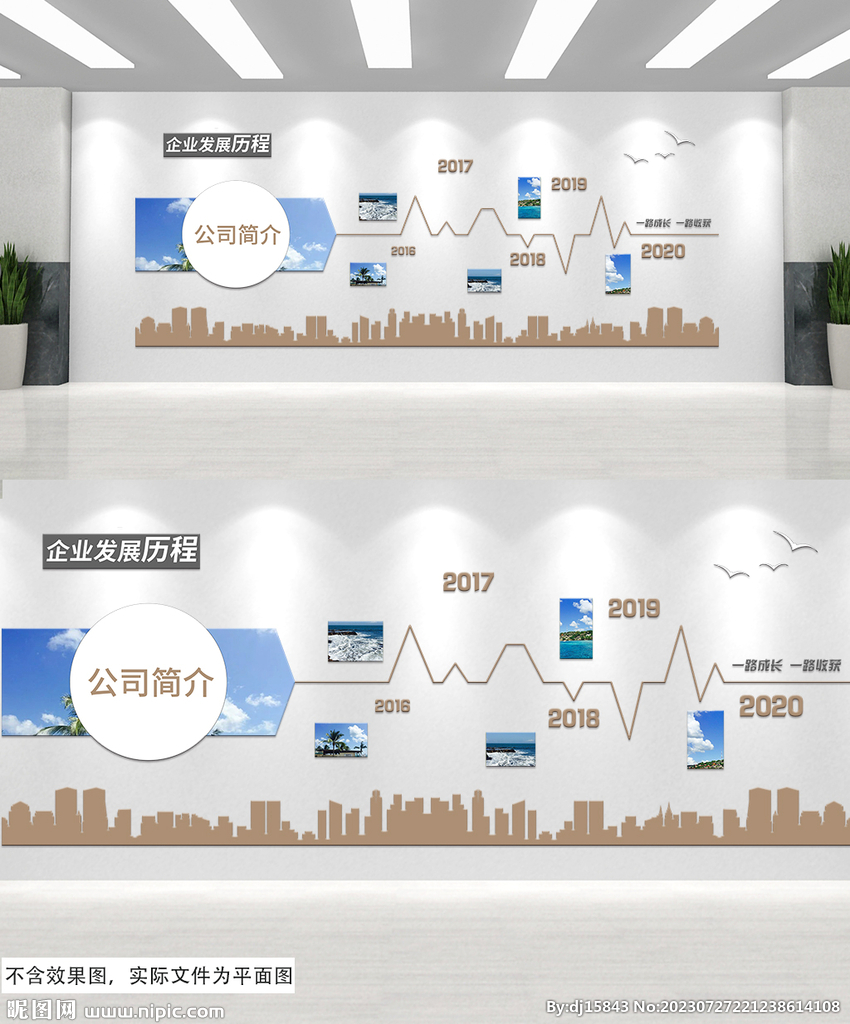 企业发展历程文化墙宣传墙
