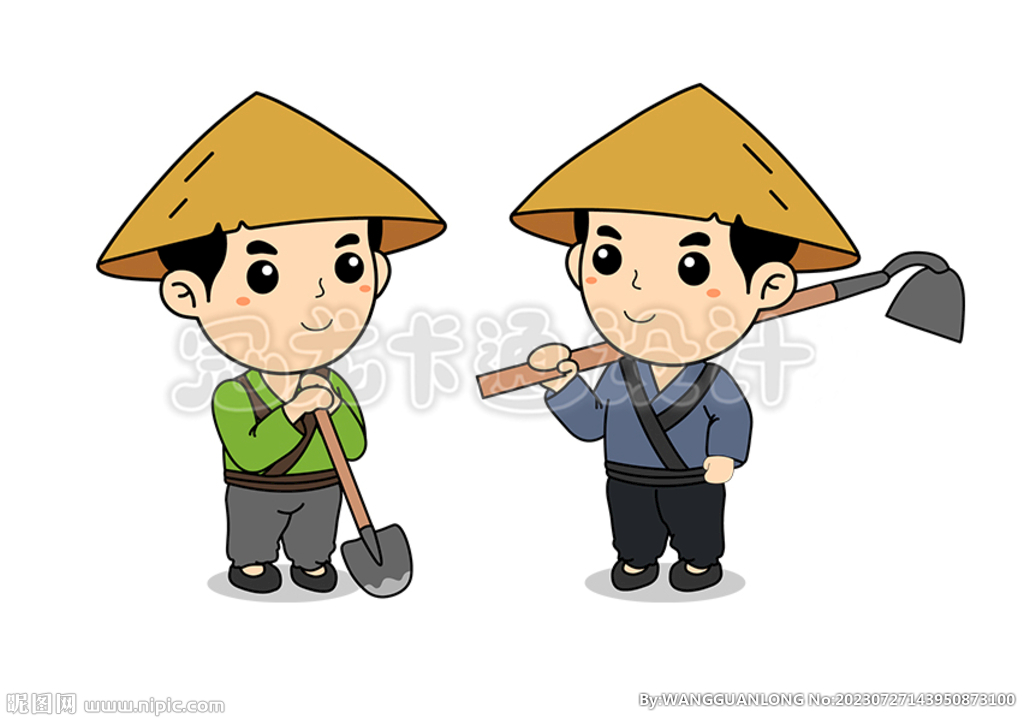 卡通农民接地气版