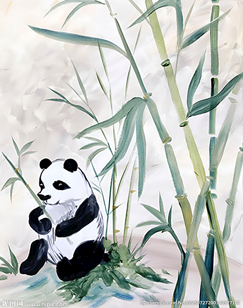 熊猫吃竹