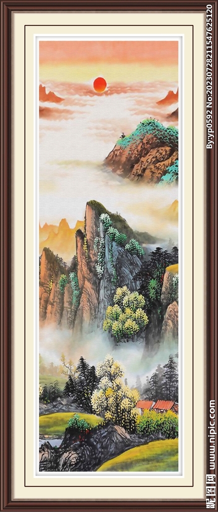 玄关山水画