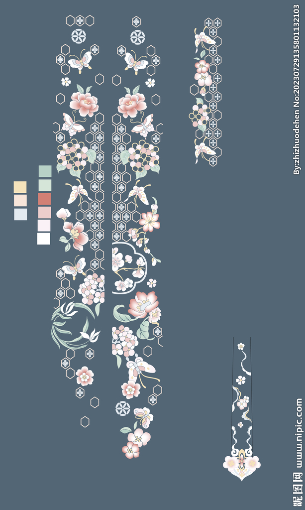 花卉缠枝图